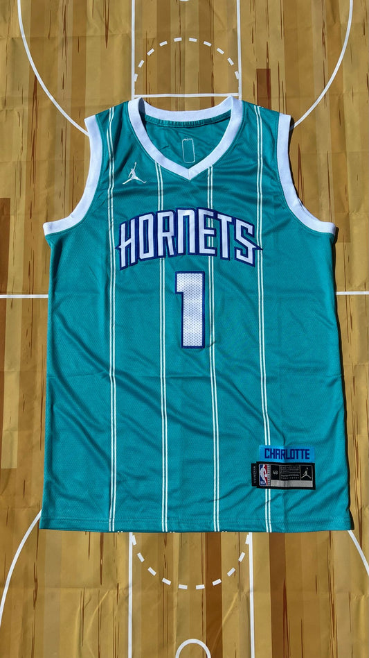 Charlotte Hornets 2025 Away Lamelo Ball Blue Basketball Jersey